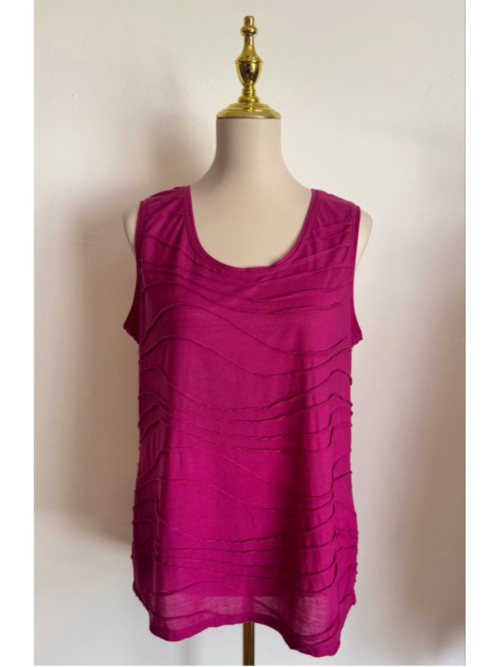 Women's Simply Vera Vera Wang Tank Top Size L Pink